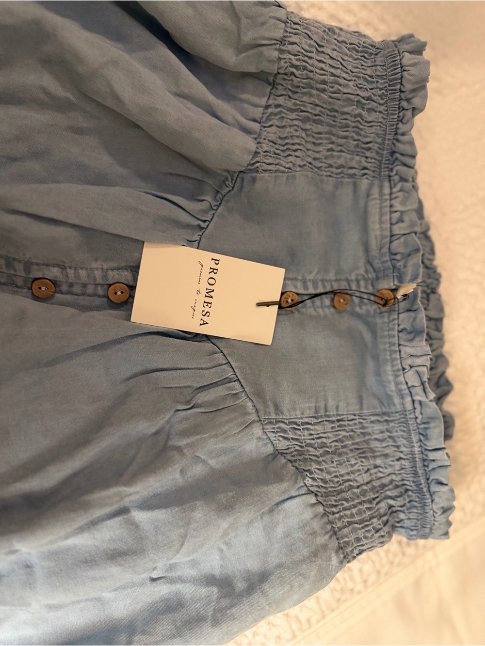 Promesa Blue Yonder Denim Button-Front Maxi Skirt - Picture 3 of 3